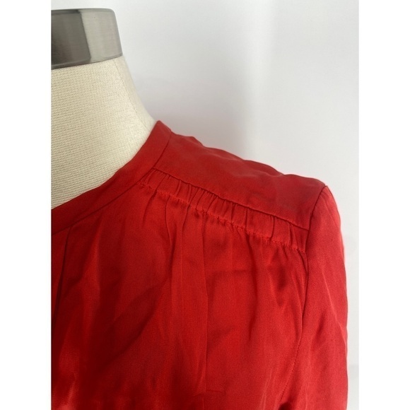 Diane Von Furstenberg Tie Up Long Sleeve Blouse - Picture 5 of 13